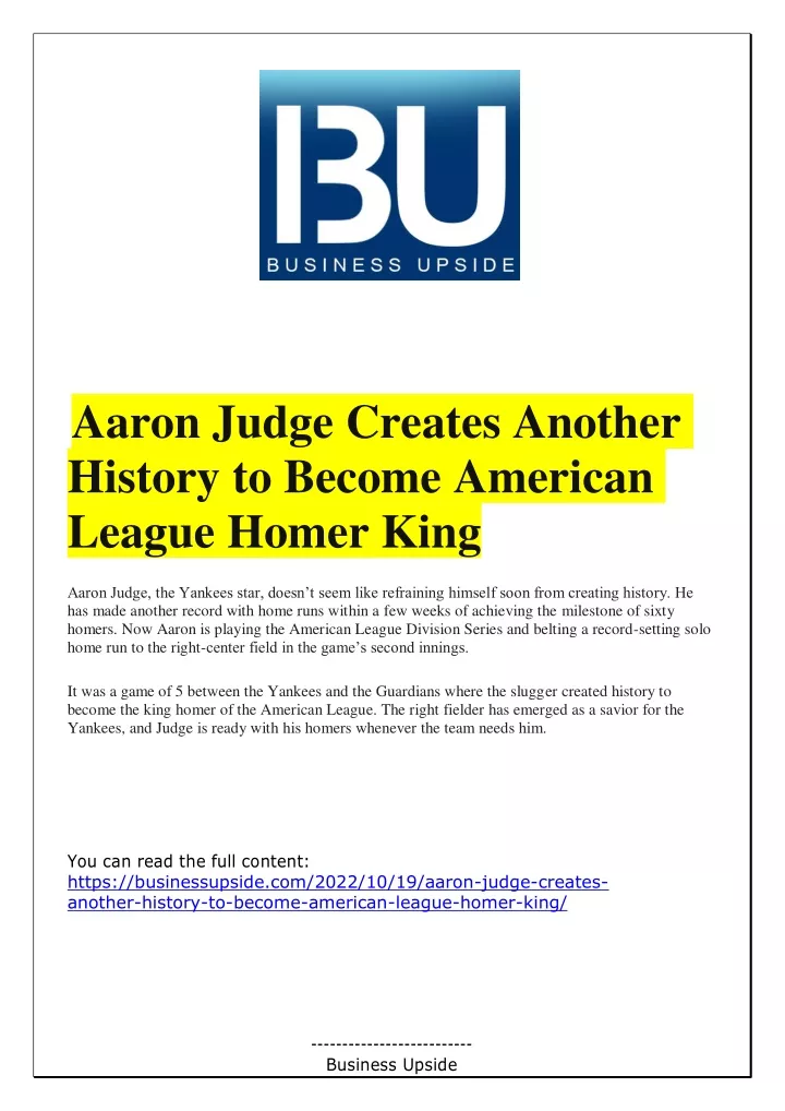 aaron judge creates another history to become