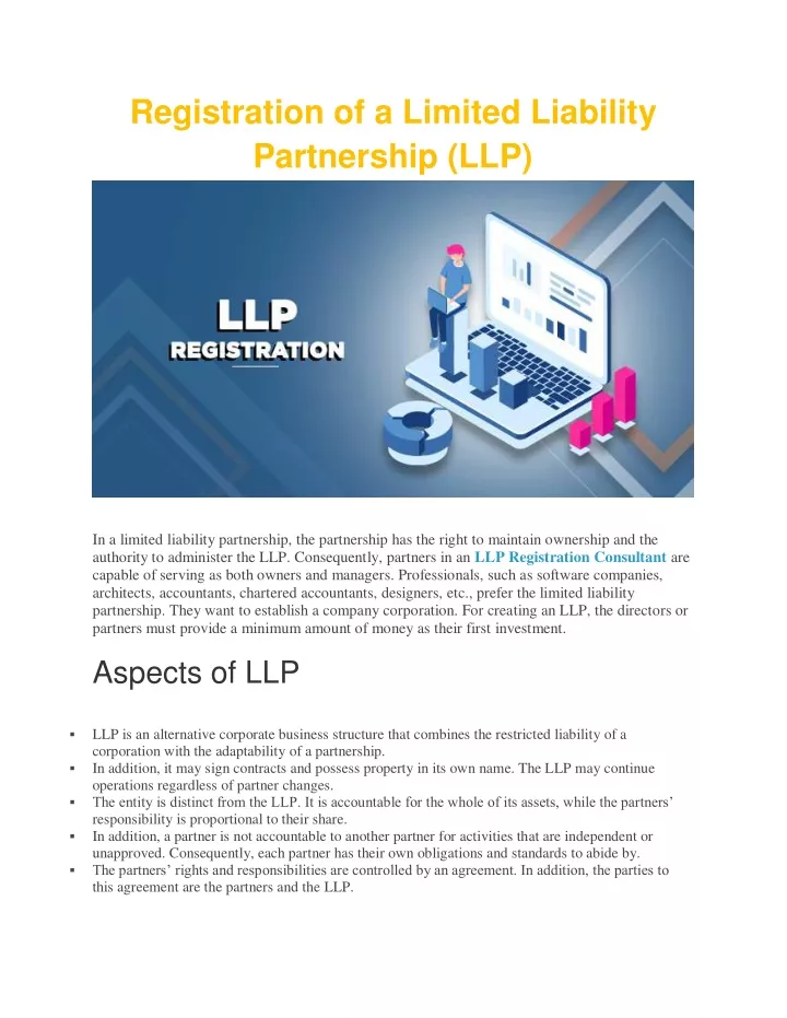 registration of a limited liability partnership