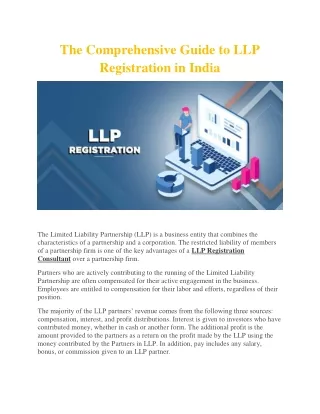 The Comprehensive Guide to LLP Registration in India