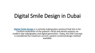 Digital Smile Design in Dubai