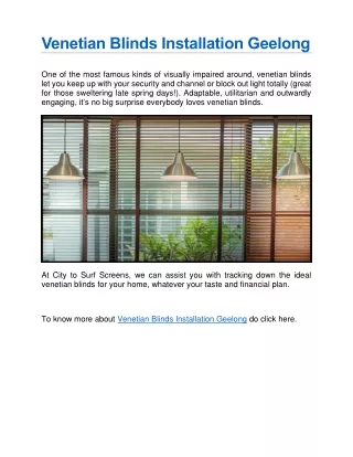 venetian blinds installation geelong