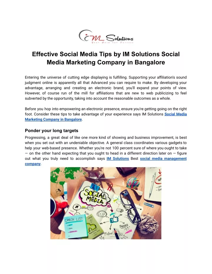 effective social media tips by im solutions