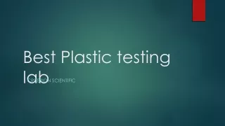 Best Plastic testing lab