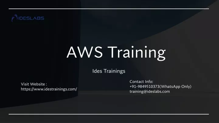 aws training