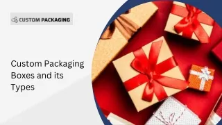 Custom Packaging and its Types