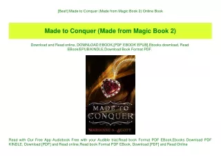 [Best!] Made to Conquer (Made from Magic Book 2) Online Book
