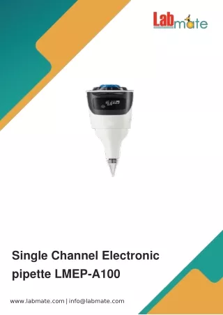 single channel electronic pipette lmep a100