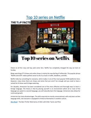 top 10 series on netflix top 10 series on netflix