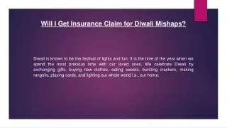 Will I Get Insurance Claim for Diwali Mishaps