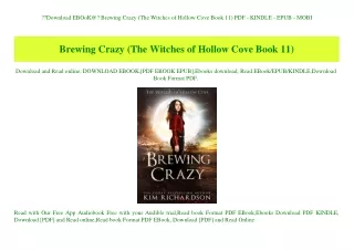 Download EBOoK@ Brewing Crazy (The Witches of Hollow Cove Book 11) PDF - KINDLE - EPUB - MOBI