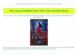 Free [epub]$$ Once Upon a Forbidden Desire Fairy Tales and Other Stories Unlimited