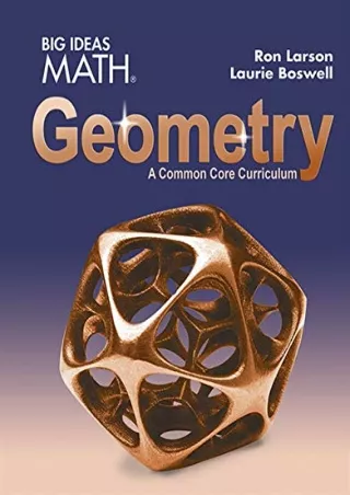BIG IDEAS MATH Geometry Common Core Student Edition 2015