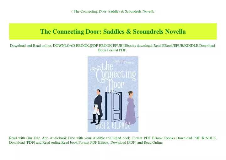 the connecting door saddles scoundrels novella