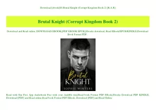 Download [ebook]$$ Brutal Knight (Corrupt Kingdom Book 2) [R.A.R]