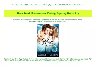 Download [ebook]$$ Roar Deal (Paranormal Dating Agency Book 61) [PDF EPuB AudioBook Ebook]
