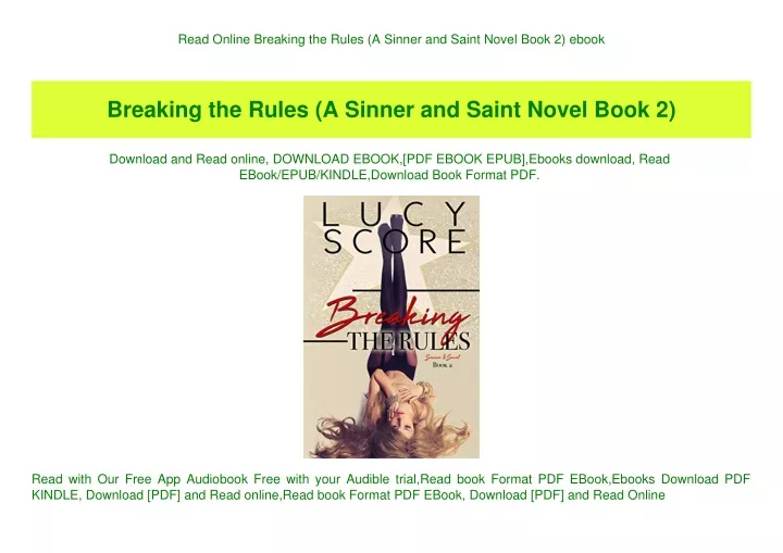 read online breaking the rules a sinner and saint