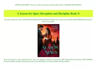 DOWNLOAD FREE A Season for Spies (Deception and Discipline Book 5) [EBOOK EPUB KIDLE]