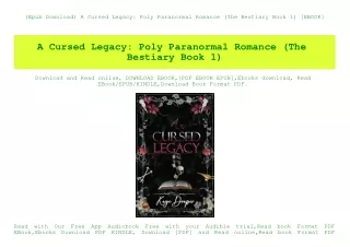 (Epub Download) A Cursed Legacy Poly Paranormal Romance (The Bestiary Book 1) [EBOOK]