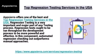 Top Regression Testing Services in the USA