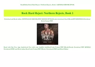 ReadOnline Rock Hard Reject Northern Rejects  Book 1 [KINDLE EBOOK EPUB]