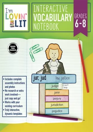I’m Lovin’ Lit – Interactive Vocabulary Notebook Greek and Latin Roots and