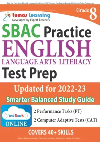 SBAC Test Prep Grade 8 English Language Arts Literacy ELA Common Core
