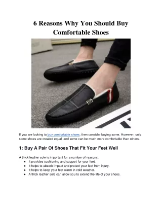buy comfortable shoes