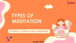 types of meditation