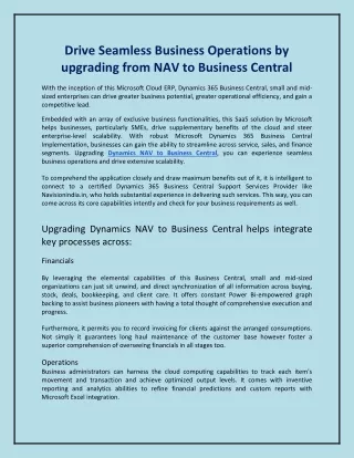 drive seamless business operations by upgrading