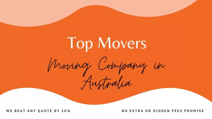top movers moving company in australia