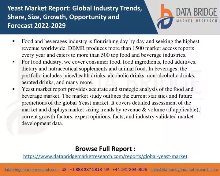 yeast market report global industry trends share