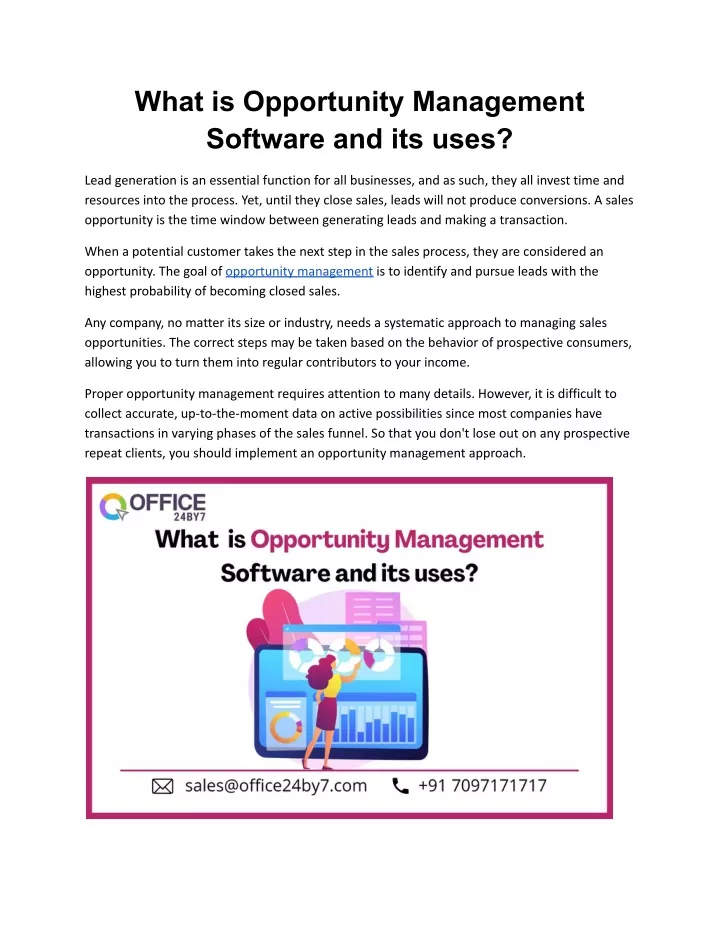 what is opportunity management software