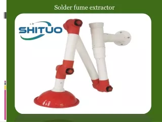 Solder fume extractor