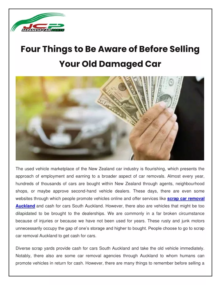four things to be aware of before selling your