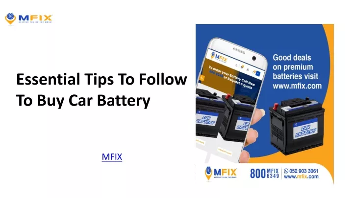 essential tips to follow to buy car battery