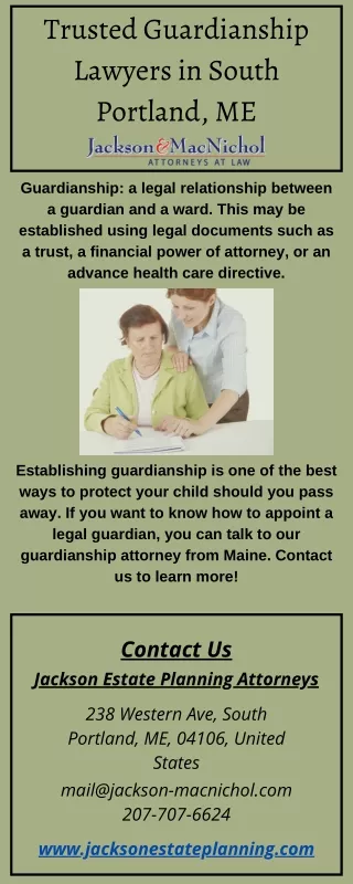 Trusted Guardianship Lawyers in South Portland