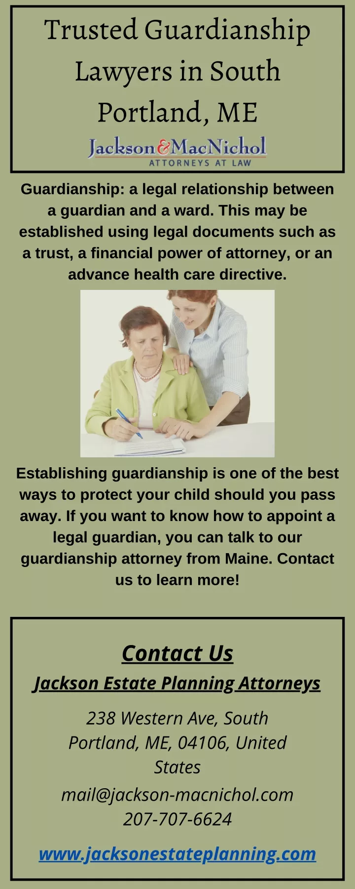 trusted guardianship lawyers in south portland me