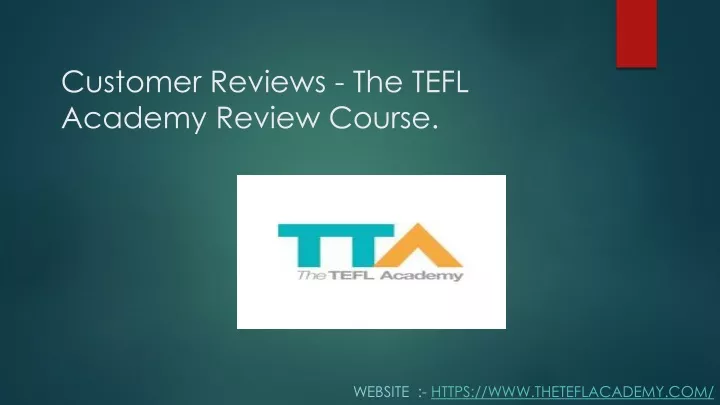 customer reviews the tefl academy review course