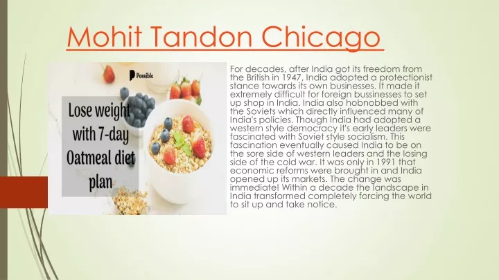 mohit tandon chicago