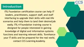 Apply for ITIL Foundation Certification Training Course
