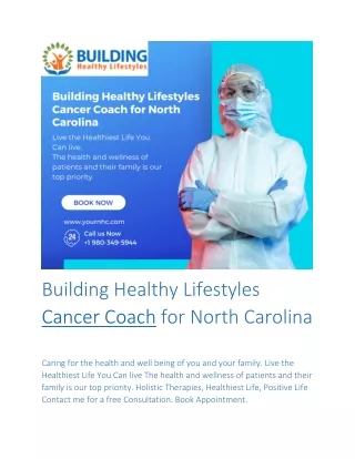 Building Healthy Lifestyles Cancer Coach for North Carolina (1)