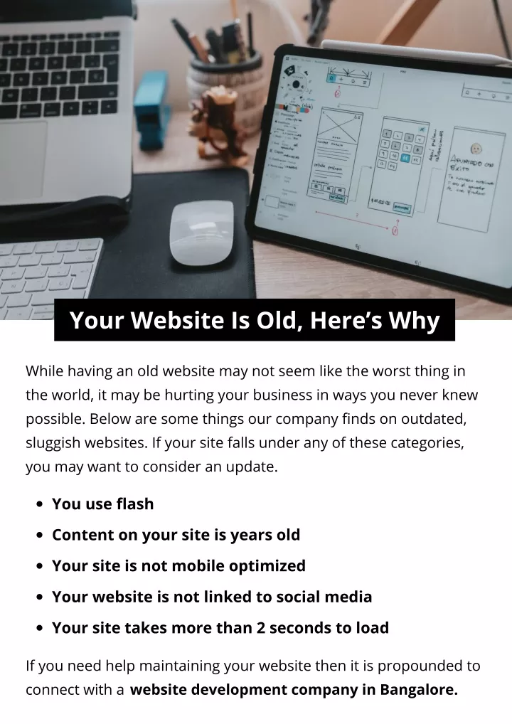 your website is old here s why