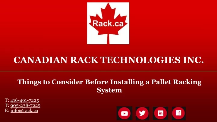 canadian rack technologies inc