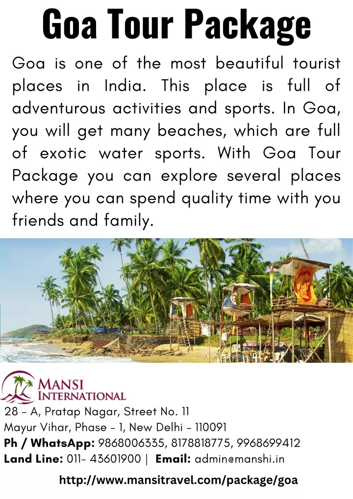 goa tour package goa is one of the most beautiful