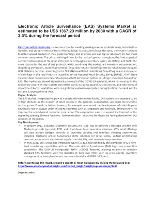 electronic article surveillance eas systems