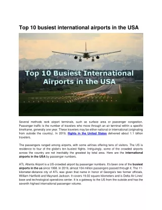 Top 10 busiest international airports in the USA-29-sep