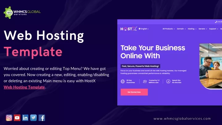 web hosting template