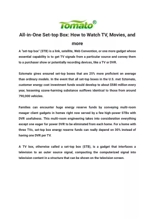 All-in-One Set-top Box_ How to Watch TV, Movies, and more