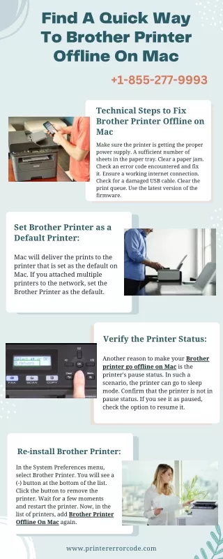 find a quick way to brother printer offline on mac