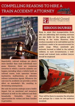 Compelling Reasons to Hire a Train Accident Attorney